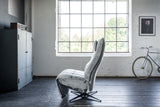 KAWOLA Sessel MIKO Relaxsessel drehbar Velvet steingrau