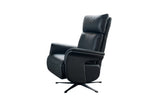 KAWOLA Sessel NAMA Relaxsessel drehbar Leder schwarz