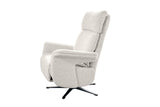 KAWOLA Sessel NAMA Relaxsessel drehbar Stoff hellgrau
