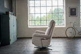 KAWOLA Sessel NAMA Relaxsessel drehbar Stoff taupe