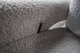 KAWOLA Sessel NAMA Relaxsessel drehbar Stoff taupe