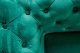KAWOLA Sessel NARLA Chesterfield Loungesessel Velvet grün