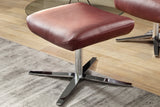 KAWOLA Sessel RANDY Drehsessel Leder rot