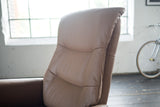 KAWOLA Sessel SARI Relaxsessel drehbar Leder braun