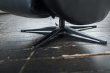 KAWOLA Sessel SARI Relaxsessel drehbar Leder schwarz