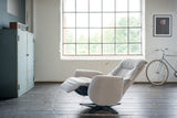 KAWOLA Sessel SARI Relaxsessel drehbar Stoff taupe