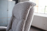 KAWOLA Sessel SARI Relaxsessel drehbar Stoff taupe
