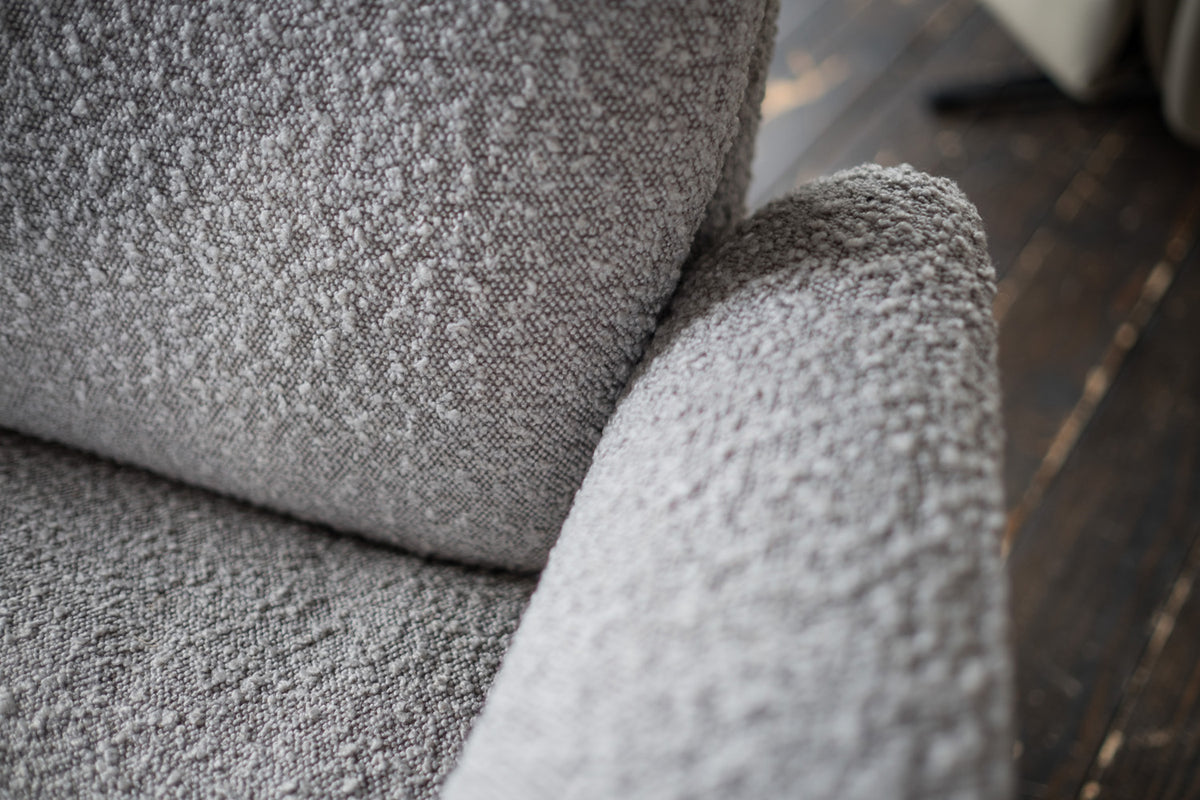 KAWOLA Sessel SARI Relaxsessel drehbar Stoff taupe