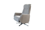 KAWOLA Sessel SARI Relaxsessel drehbar Stoff taupe