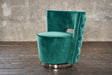 KAWOLA Sessel SENSO Stoff Velvet grün
