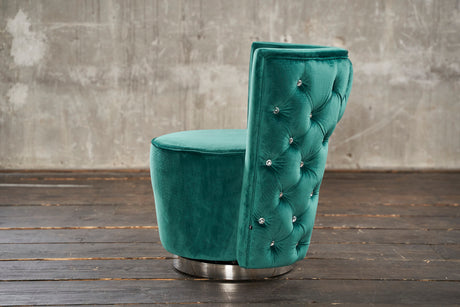 KAWOLA Sessel SENSO Stoff Velvet grün
