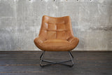 KAWOLA Sessel Snooze Leder cognac B/H/T: