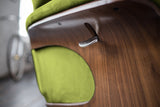 KAWOLA Sessel TOSAR Relaxsessel drehbar Velvet grün mit Hocker