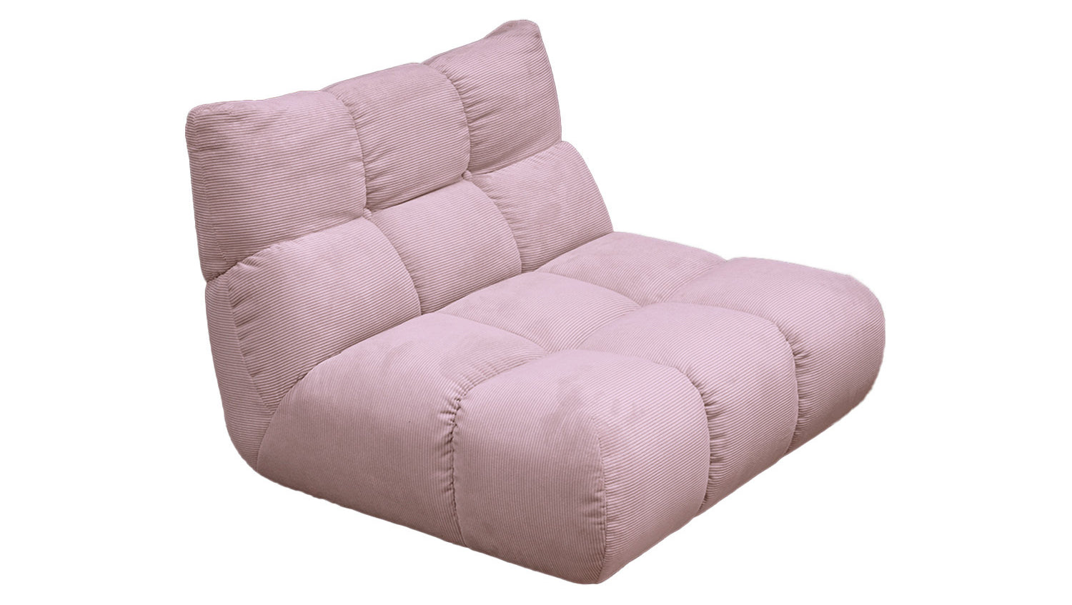 KAWOLA Sessel VIVIEN Drehsessel Feincord rosa