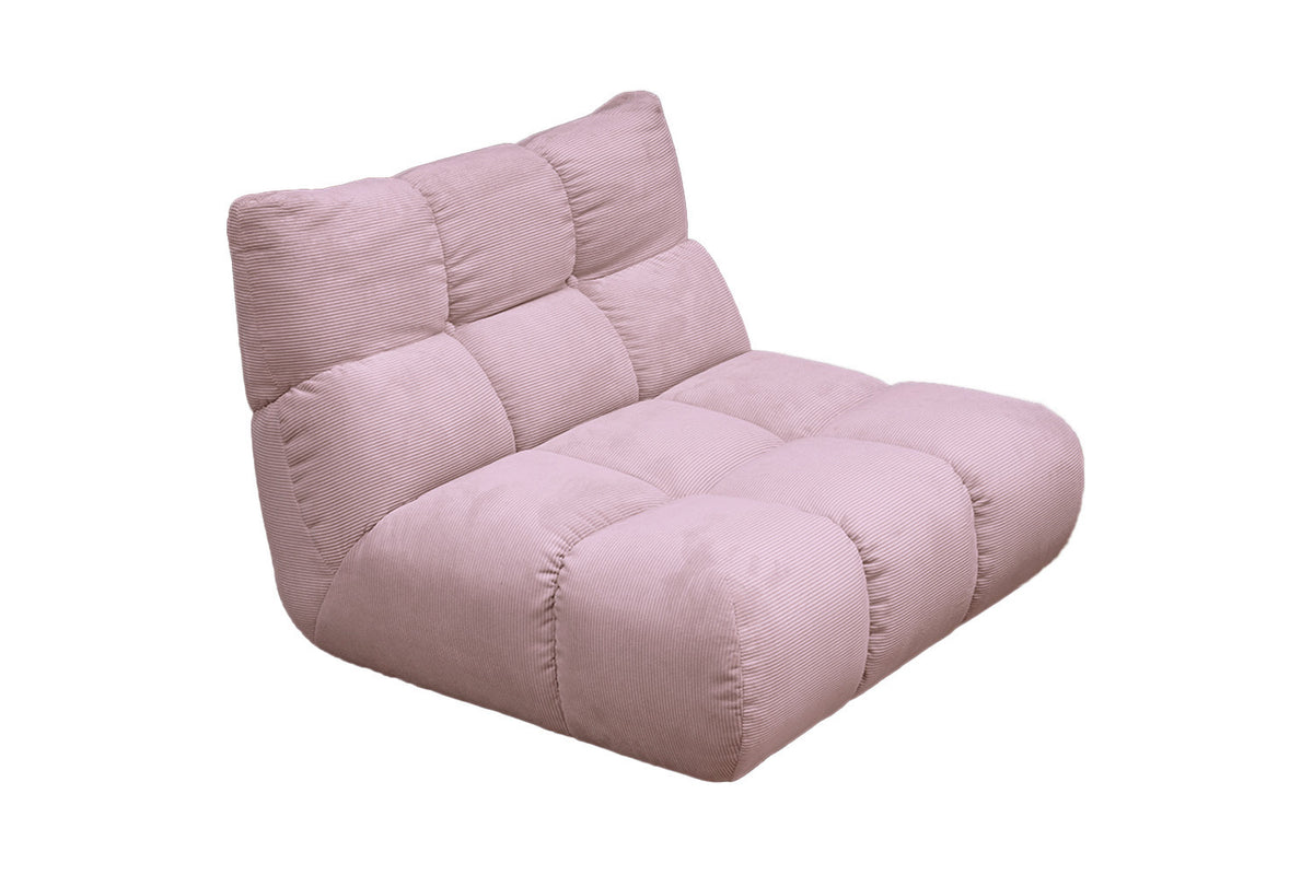 KAWOLA Sessel VIVIEN Drehsessel Feincord rosa