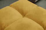 KAWOLA Sessel VIVIEN Drehsessel Velvet curry