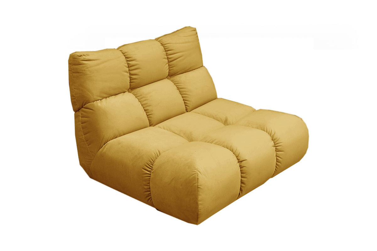 KAWOLA Sessel VIVIEN Drehsessel Velvet curry