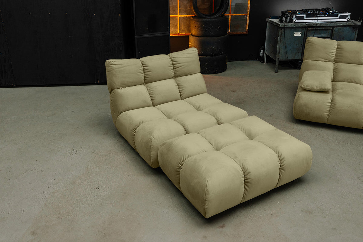 KAWOLA Sessel VIVIEN Drehsessel Velvet oliv