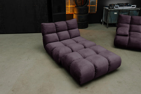 KAWOLA Sessel VIVIEN Drehsessel Velvet purple