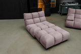 KAWOLA Sessel VIVIEN Drehsessel Velvet roségrau