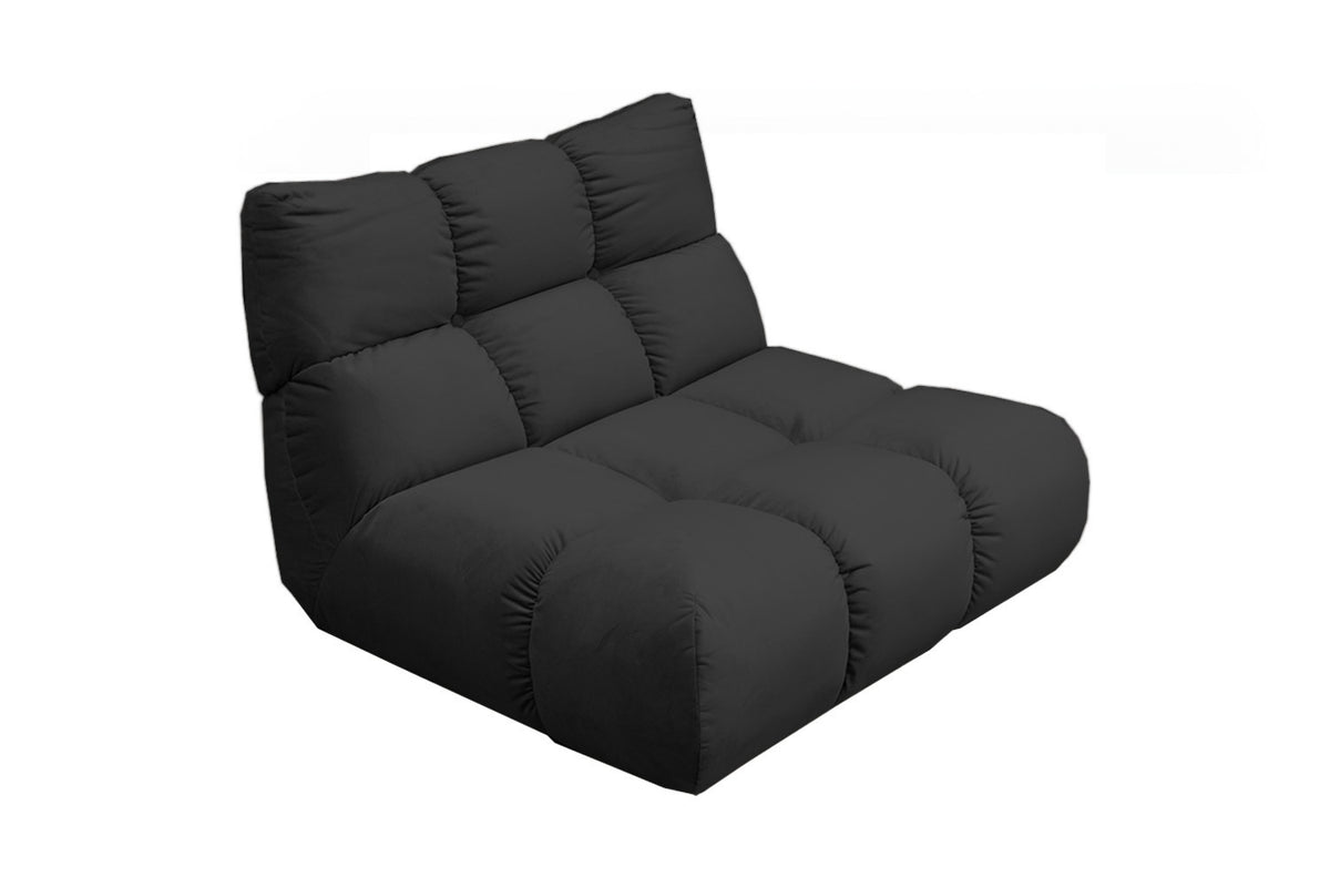 KAWOLA Sessel VIVIEN Drehsessel Velvet schwarz