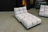 KAWOLA Sessel VIVIEN Drehsessel Velvet silber