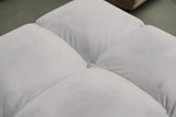 KAWOLA Sessel VIVIEN Drehsessel Velvet silber
