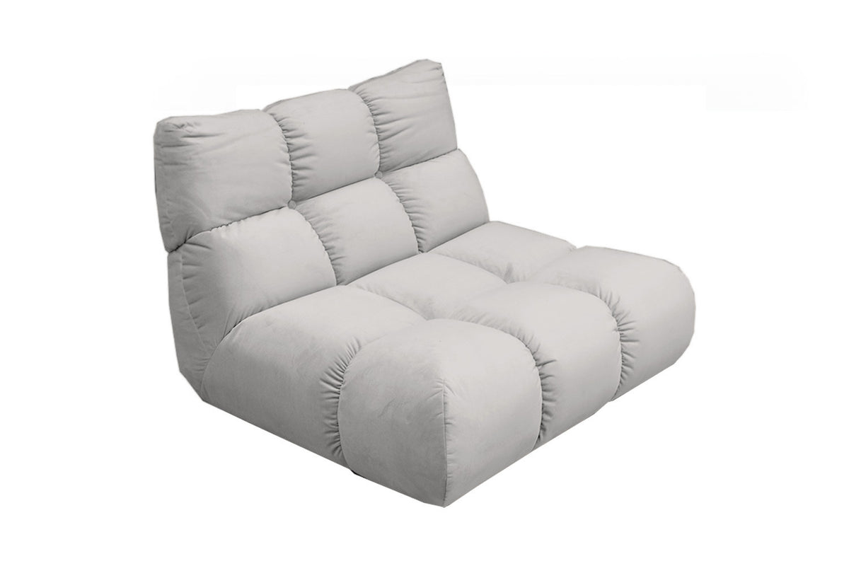 KAWOLA Sessel VIVIEN Drehsessel Velvet silber