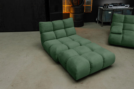 KAWOLA Sessel VIVIEN Drehsessel Velvet smaragd