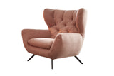 KAWOLA Sitzgruppe CHARME Sofa Sessel Hockerbank Cord rosa
