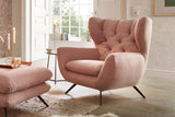 KAWOLA Sitzgruppe CHARME Sofa Sessel Hockerbank Cord rosa