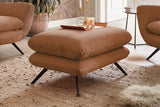 KAWOLA Sitzgruppe CHARME Sofa Sessel Hockerbank Cord rost
