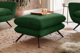 KAWOLA Sitzgruppe CHARME Sofa Sessel Hockerbank Cord smaragd