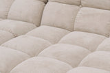 KAWOLA Sitzgruppe VIVIEN Ecksofa Drehsessel Hockerbank Feincord beige