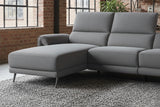 KAWOLA Sofa ADRIANA Ecksofa mit Relaxfunktion Stoff anthrazit