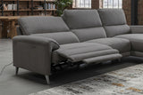 KAWOLA Sofa ADRIANA Ecksofa mit Relaxfunktion Stoff anthrazit