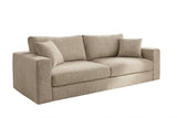 KAWOLA Sofa AMINA 3-Sitzer Stoff cremeweiß