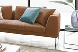 KAWOLA Sofa ARIAN 2, 5-Sitzer Metallkufe chrom Cord rost