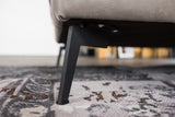 KAWOLA Sofa BLOOM Ecksofa Leder hellgrau
