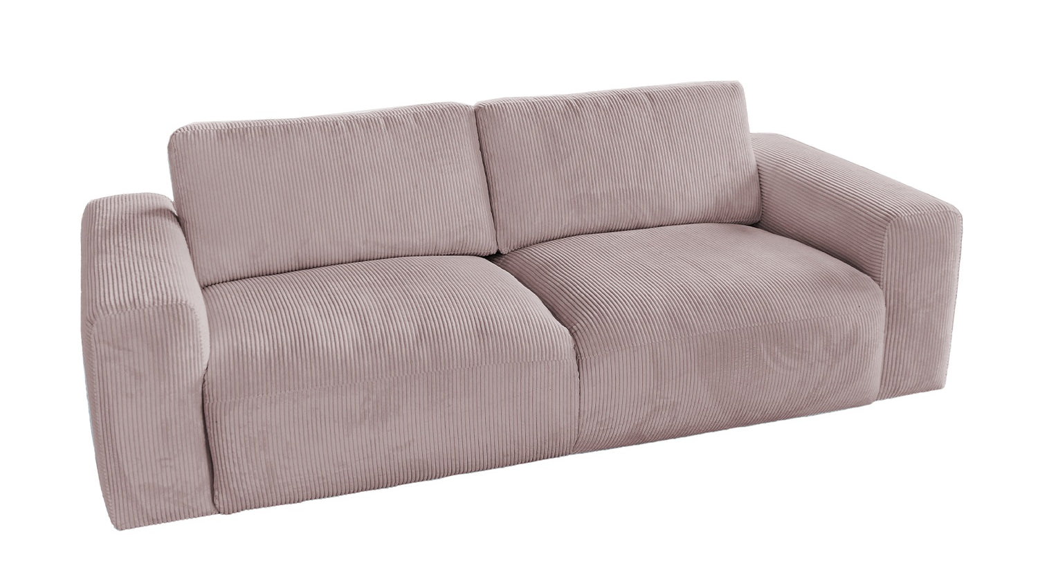KAWOLA Sofa BODHI 3-Sitzer Cord rosa