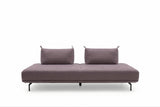 KAWOLA Sofa CANE Schlafsofa Daybed Stoff lila