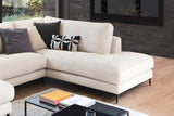 KAWOLA Sofa CARA Wohnlandschaft U-Form Cord cremeweiß