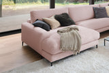 KAWOLA Sofa CARA Wohnlandschaft U-Form Cord rosa