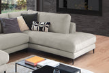 KAWOLA Sofa CARA Wohnlandschaft U-Form Cord steingrau