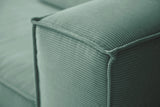 KAWOLA Sofa CARMO 3-Sitzer Feincord grün