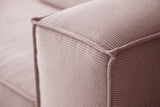 KAWOLA Sofa CARMO 3-Sitzer Feincord rosa