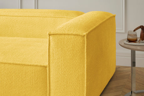 KAWOLA Sofa CARMO Ecksofa Stoff gelb