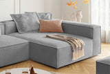 KAWOLA Sofa CARMO Ecksofa Stoff grau
