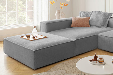 KAWOLA Sofa CARMO Ecksofa Stoff grau
