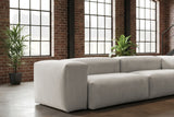 KAWOLA Sofa CELESTE 4-Sitzer Cord hellgrau